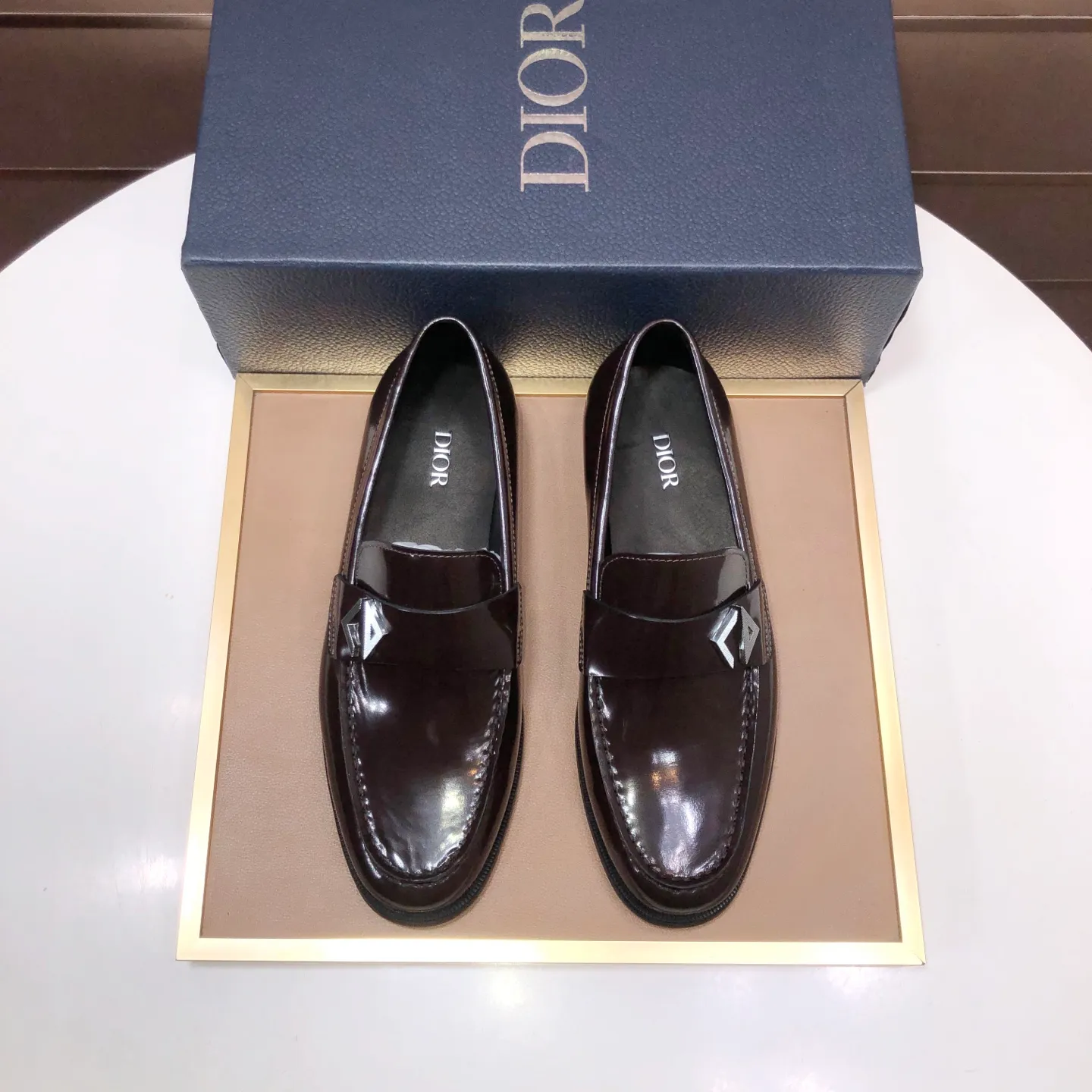 Men's shoes 💰580💰[Dior] (water-dyed cowhide lining) Dior original 1:1 high-quality factory, imported original materials, imported raw cowhide, water-dyed cowhide lining, original TPU outsole, code number: 39-44 (45 customized)